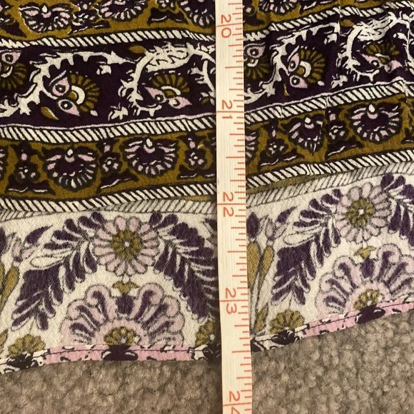 Rebecca Taylor tank blouse batik style print purples size 2 100% rayon EUC - Picture 8 of 8